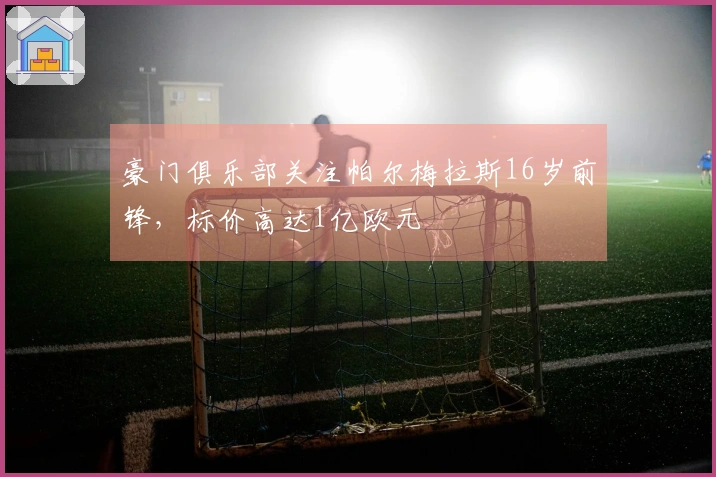 豪门俱乐部关注帕尔梅拉斯16岁前锋，标价高达1亿欧元